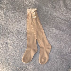 Ruffled Knee High Socks